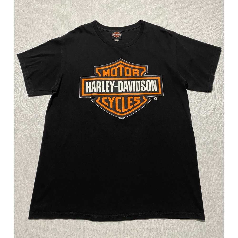 Harley Davidson Shirt Mens L Black‎ Las Vegas Nevada Bar Shield Graphic Tee